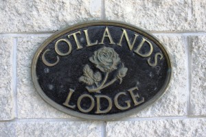 Cotlands Lodge plaque